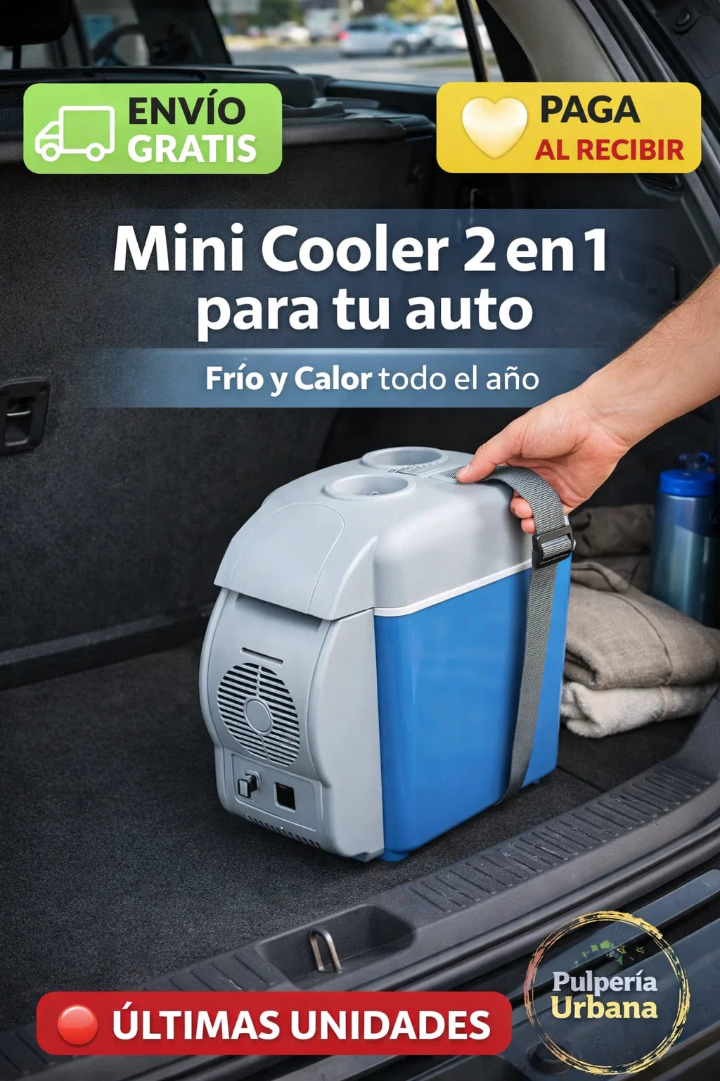 Mini Cooler con Portavasos