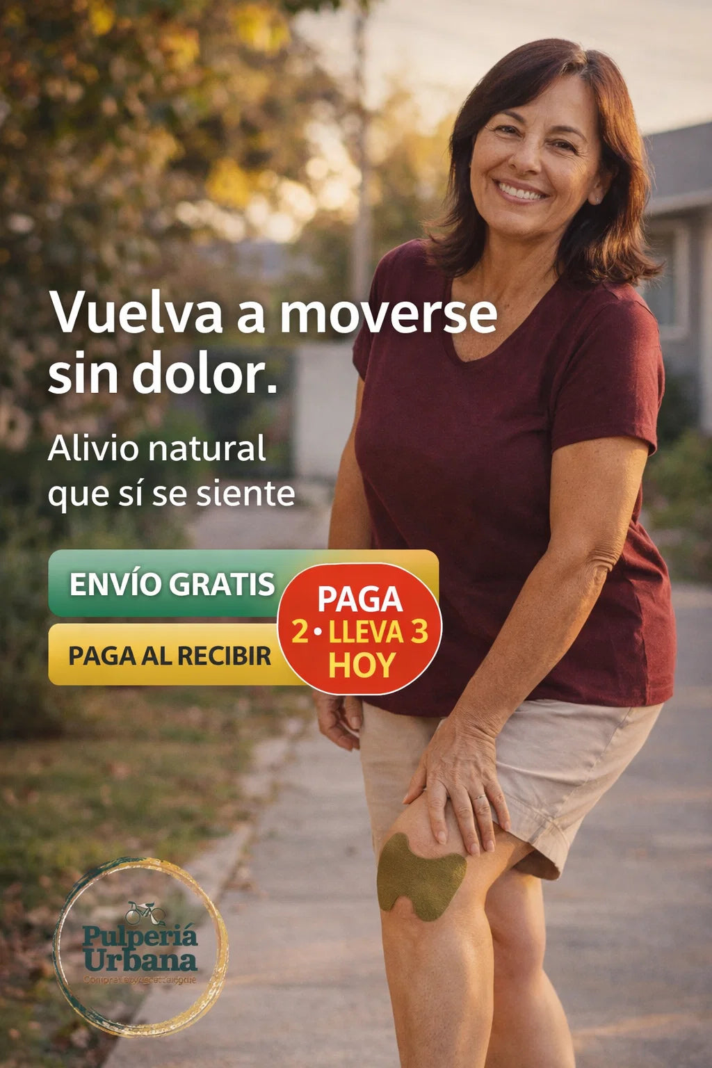 PACK 2X3 PARCHES PARA EL DOLOR DE RODILLA