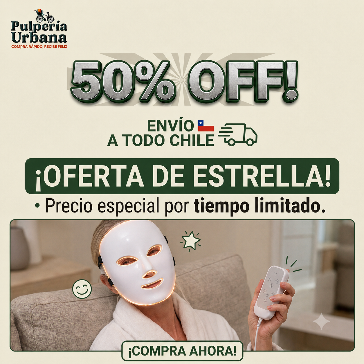 SkinLight - Mascaras De Terapia Led