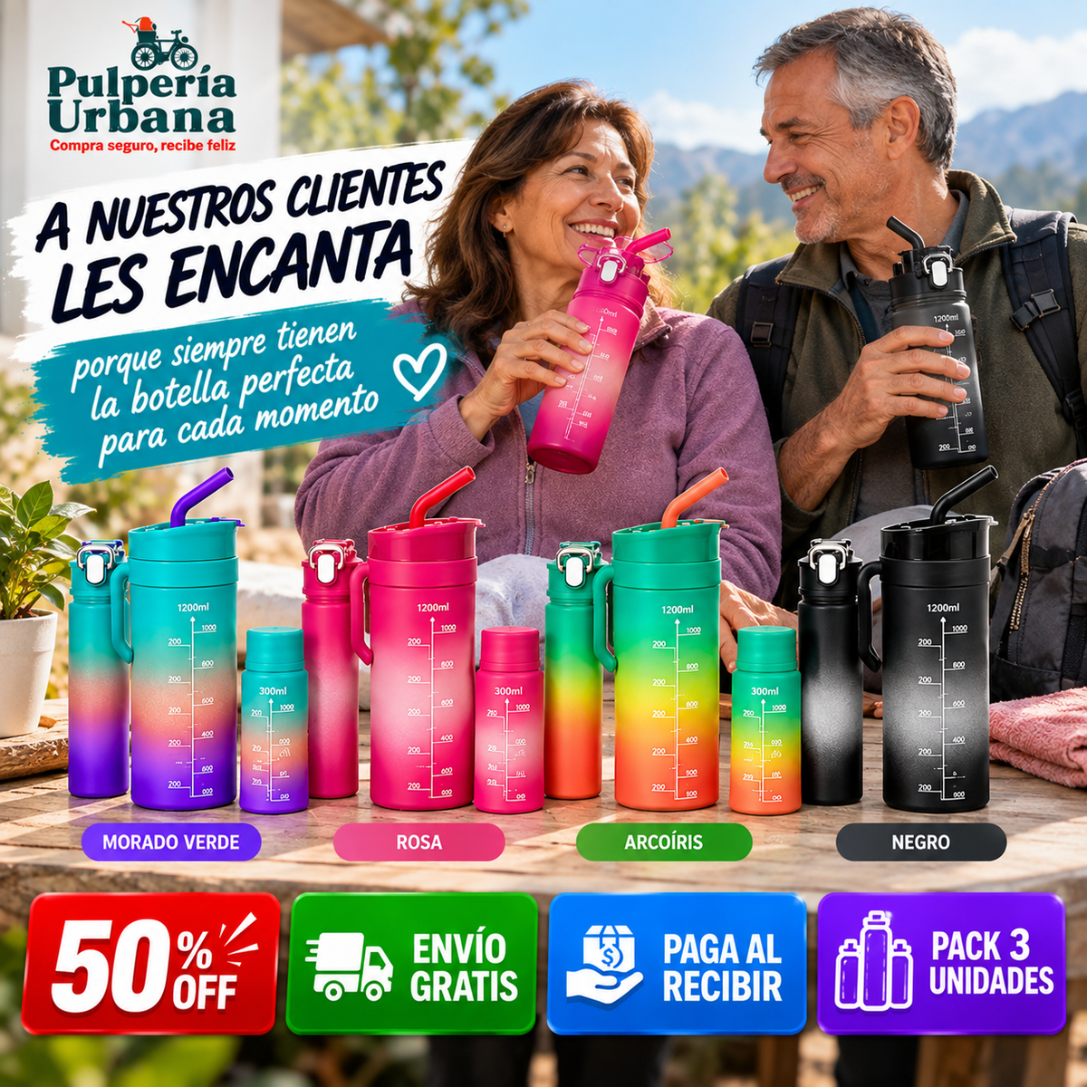 TrioHidrata™ - 3 tamaños para cada momento del nieto