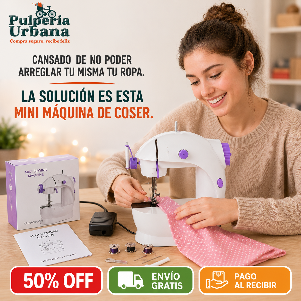 Mini Maquina De Coser De Mesa