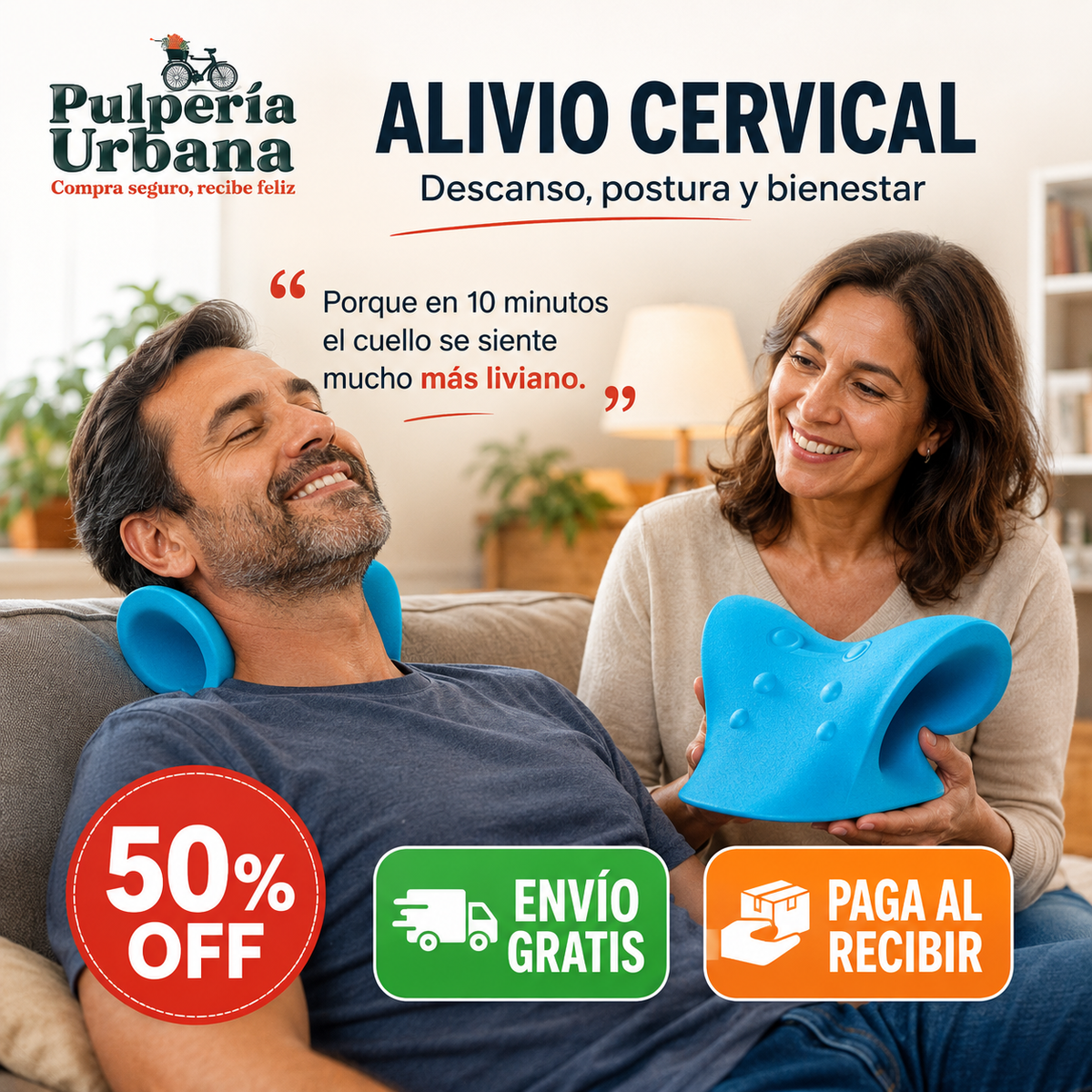 CervicalPro - ALMOHADA CERVICAL MASAJEADOR