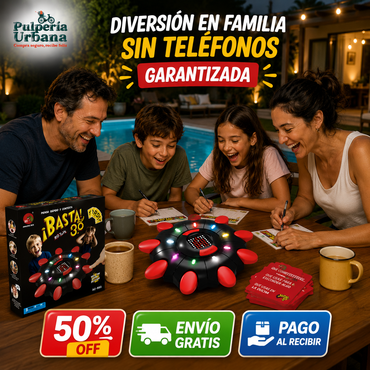 Juego De Mesa Electrónico Basta 3.0