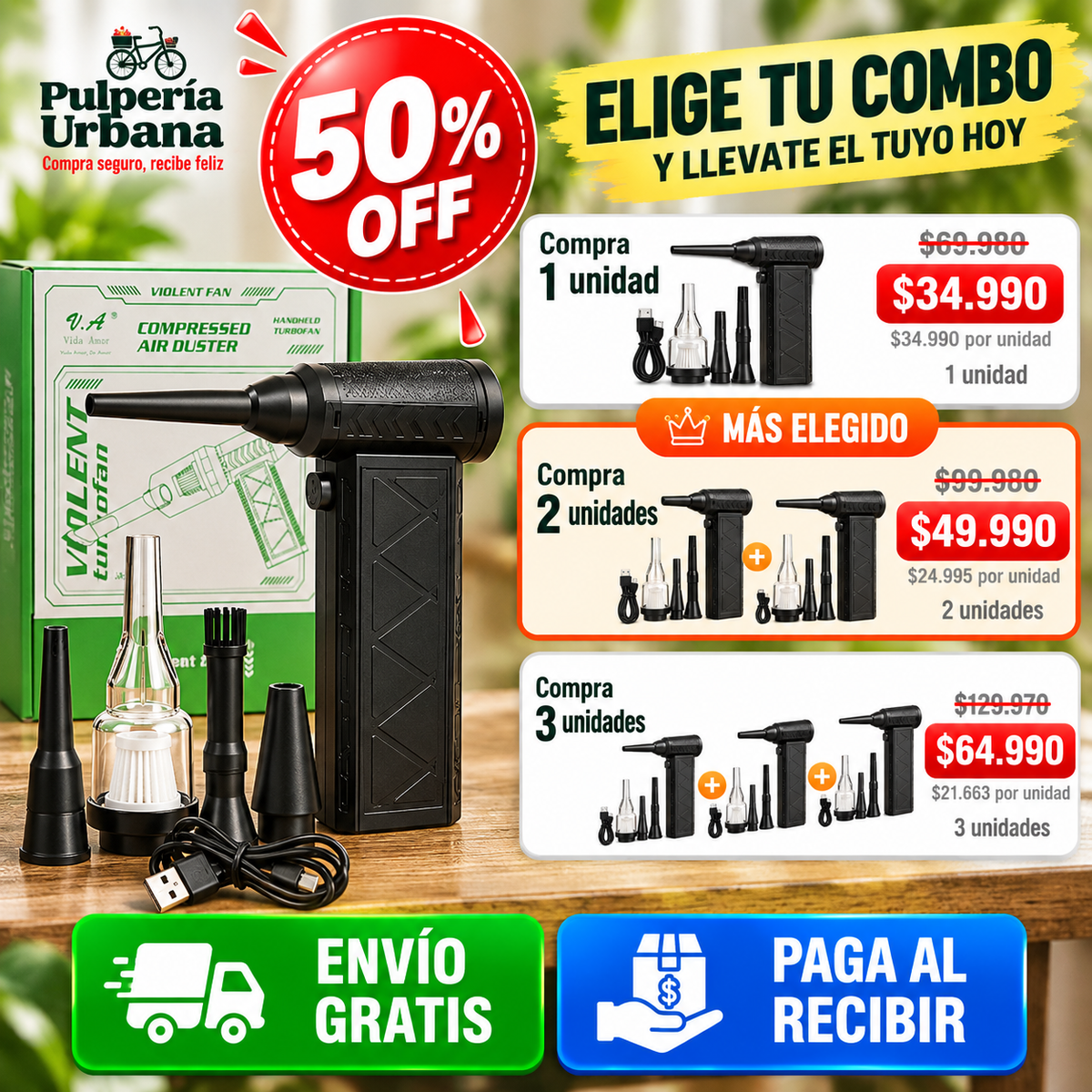 Turbo Air™ - Prende fuego, limpia tu casa, tu mejor compañero
