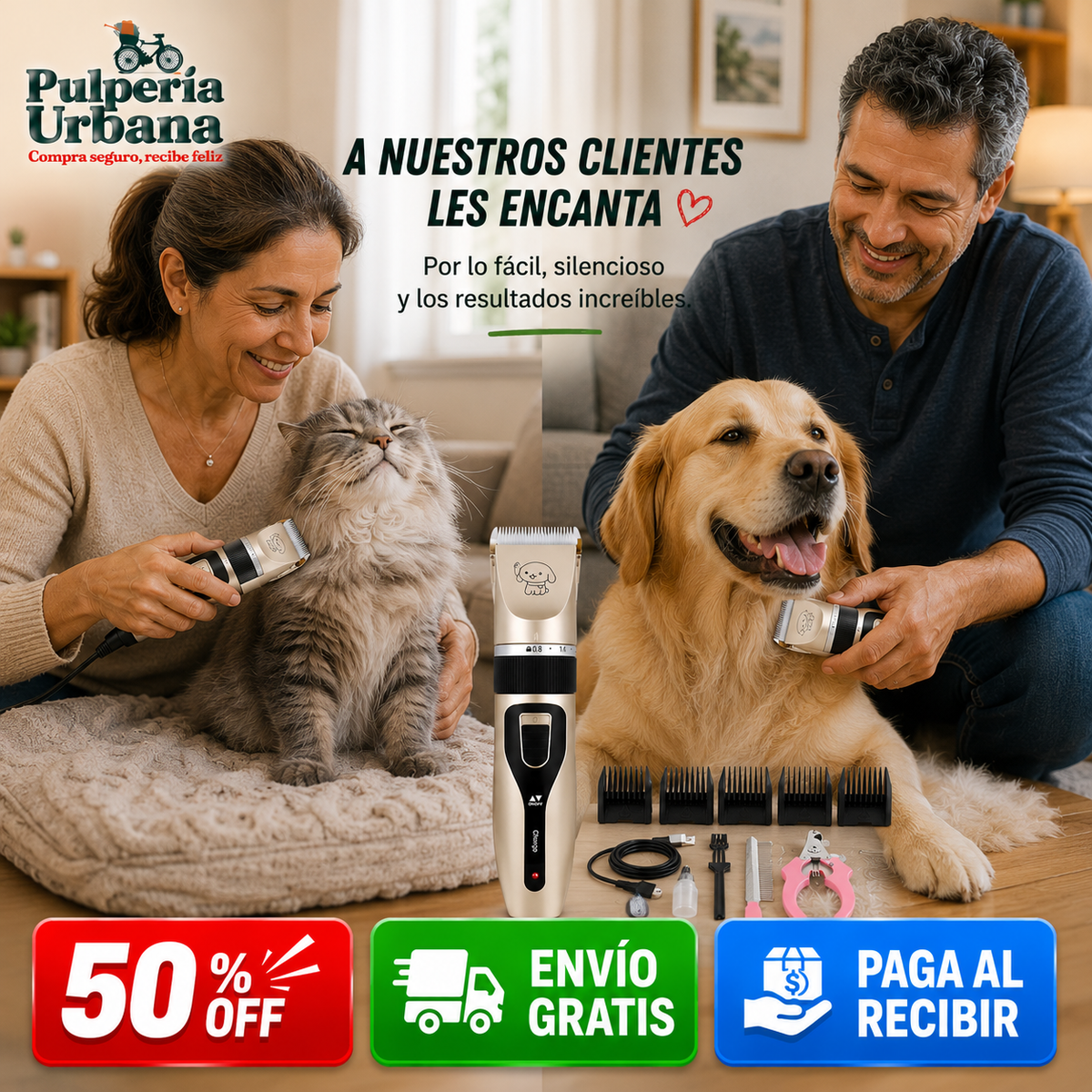Zunpelo - Cortapelos Para Mascotas Dp 1 At