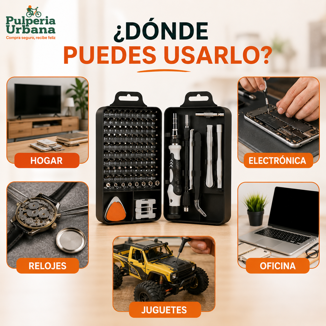 TorxPro — Kit 115 puntas de precisión
