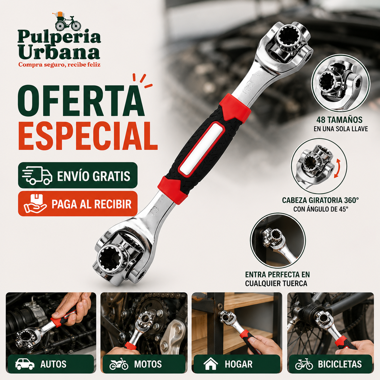 MultiTuerca - LLAVE UNIVERSAL 48-1