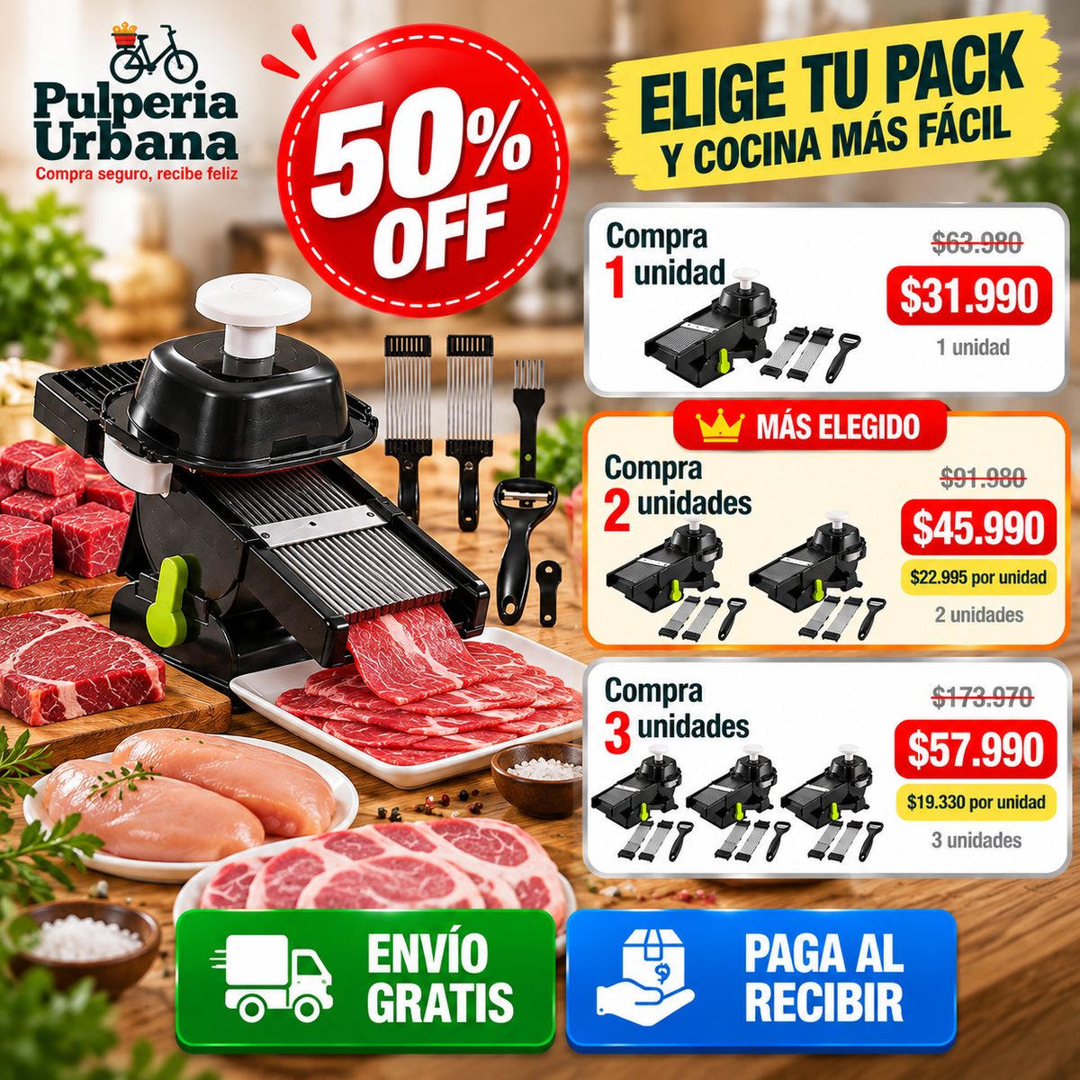 Rebanix™ - Rodajas perfectas sin miedo a cortarte