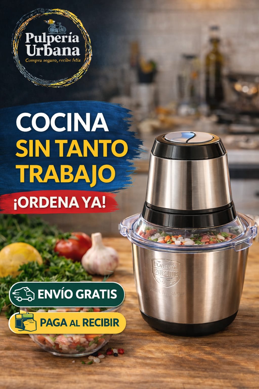 PicaFácil Pro — Pica, muele y procesa en segundos