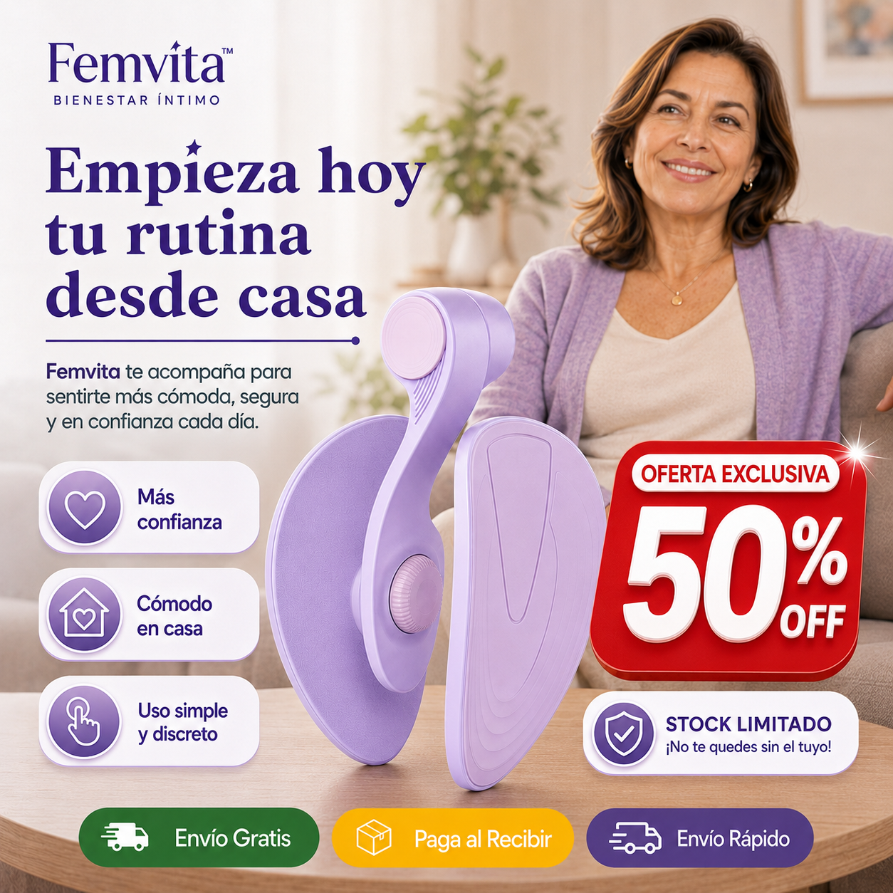 FEMVITA - EJERCITADOR DE PELVIS EN CASA