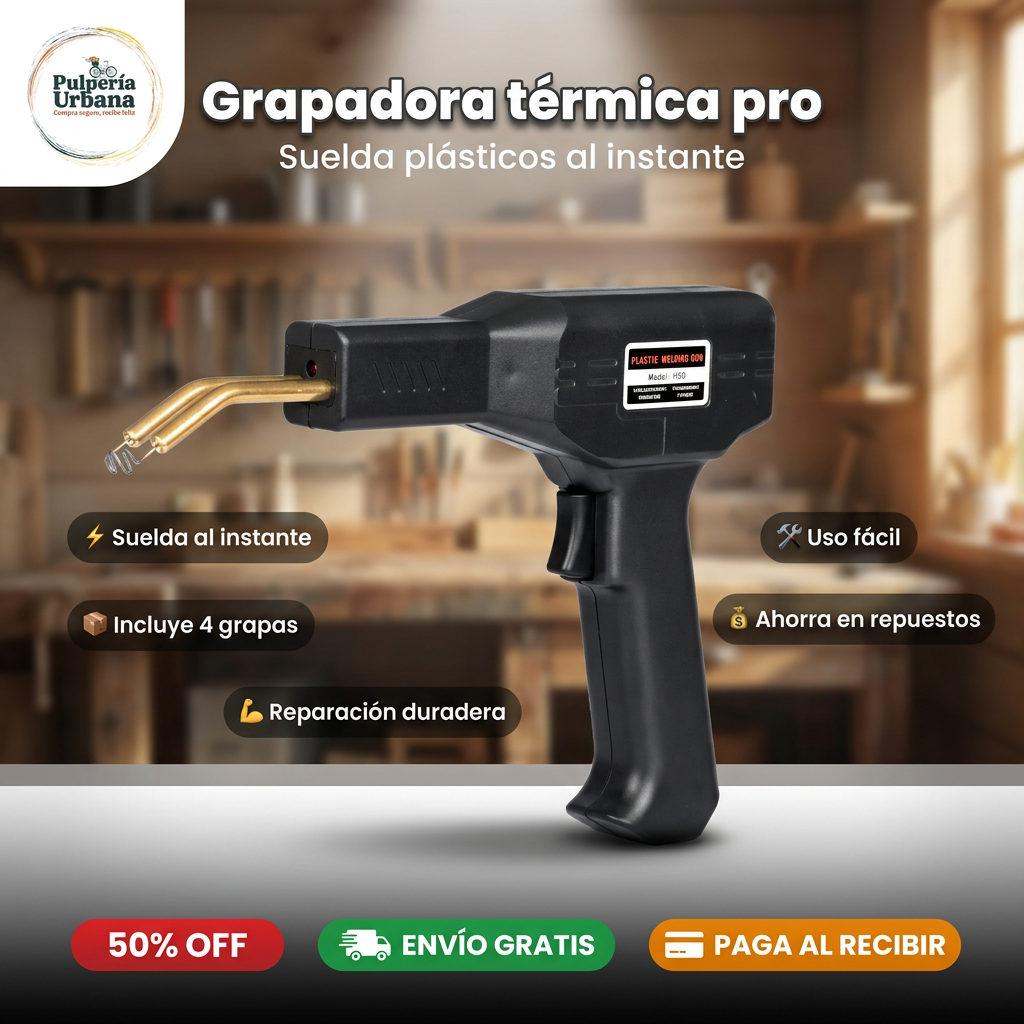 Grapadora Térmica Pro — soldador de plásticos con grampas
