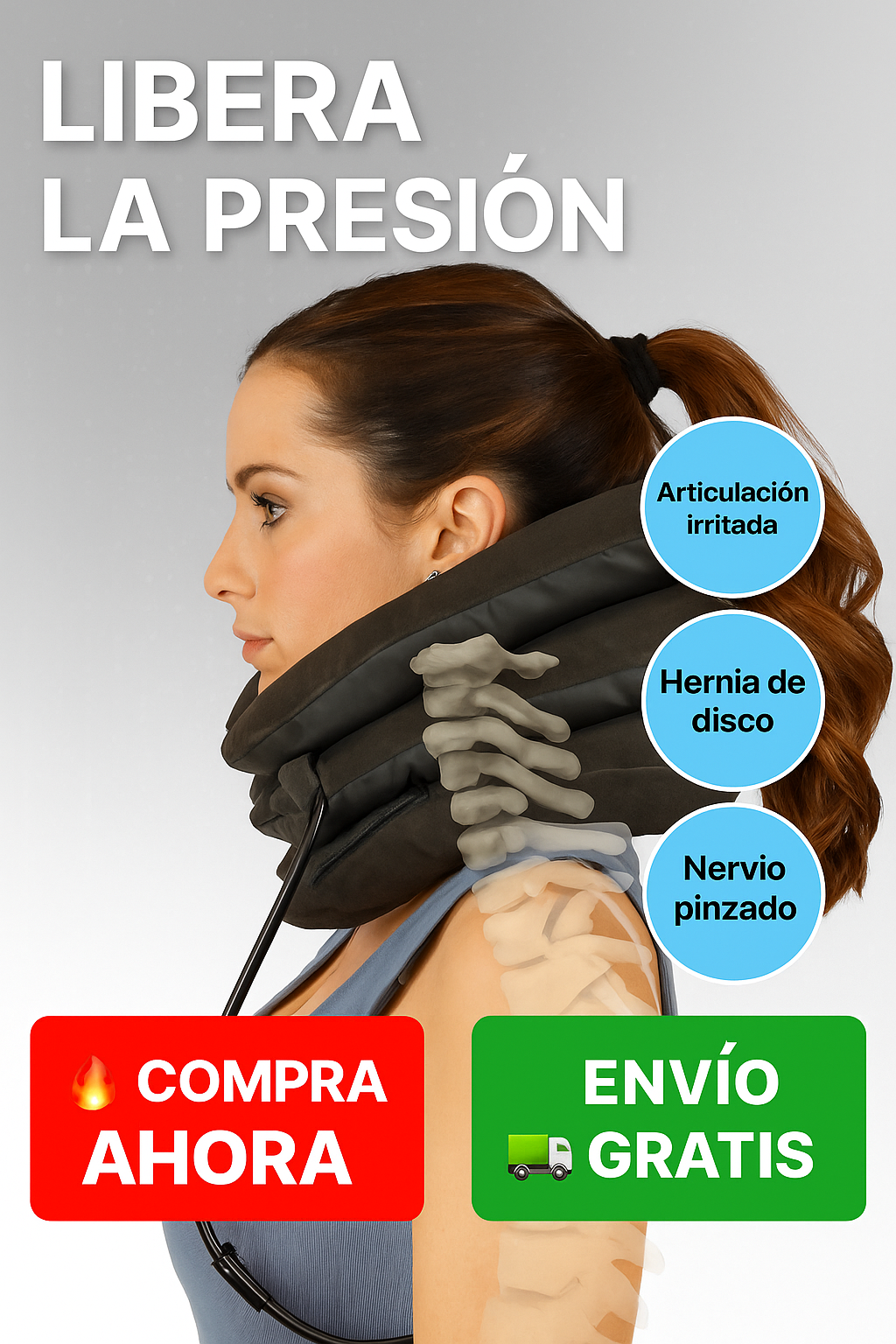 🧑⚕️ NeckRelief™ – Tracción Cervical Inflable
