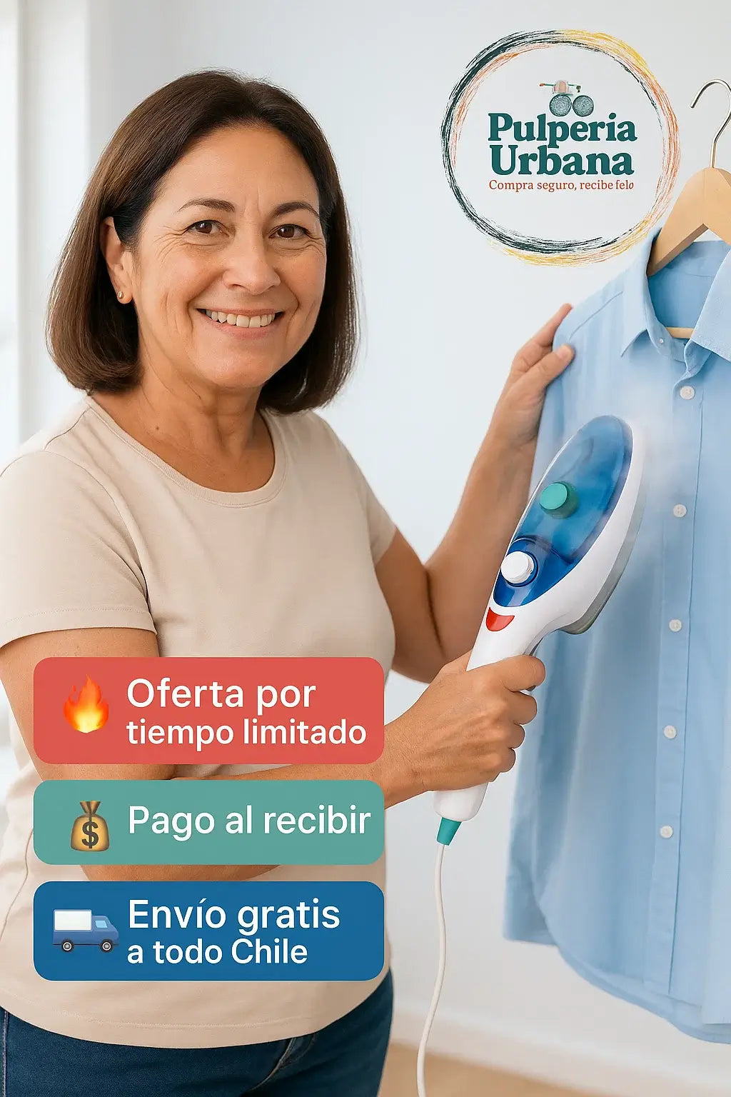 🌟 PLANCHA DE VAPOR PORTÁTIL