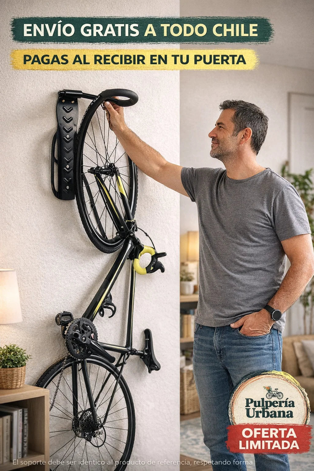 Soporte De Pared Para Bicicleta