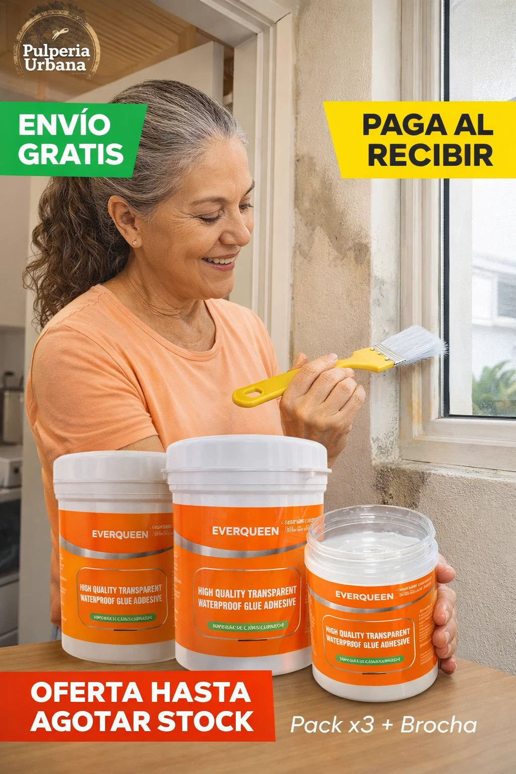 Pack x 3 Sellador adhesivo 300g + broch
