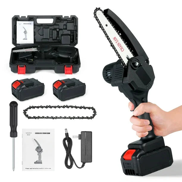 MiniSierra ProSafe — Corta Fácil y Seguro con Una Mano + 2 Baterías Incluidas