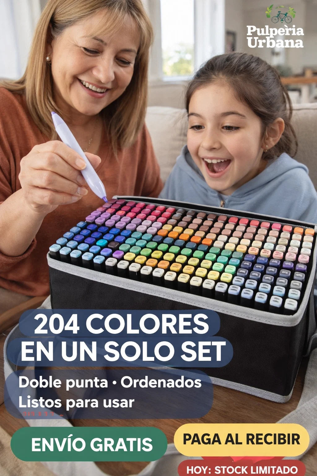 Set de Marcadores Doble Punta Premium