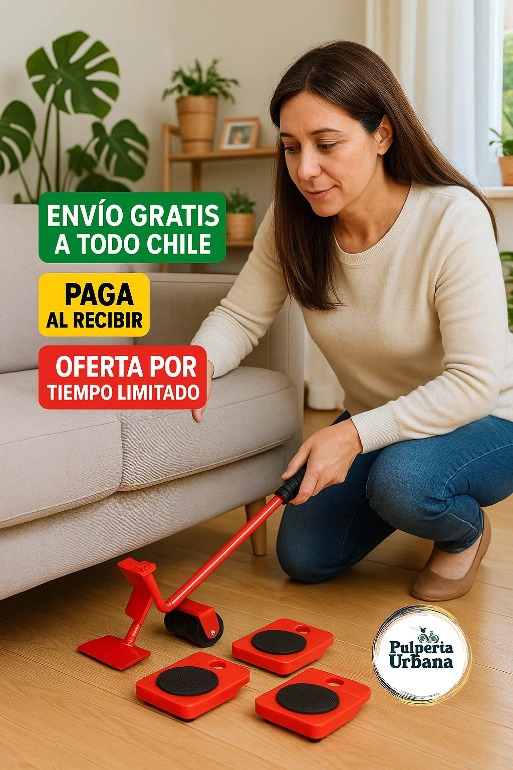 Levanta Fácil - Mueve tus muebles sin esfuerzo y sin rayar el piso