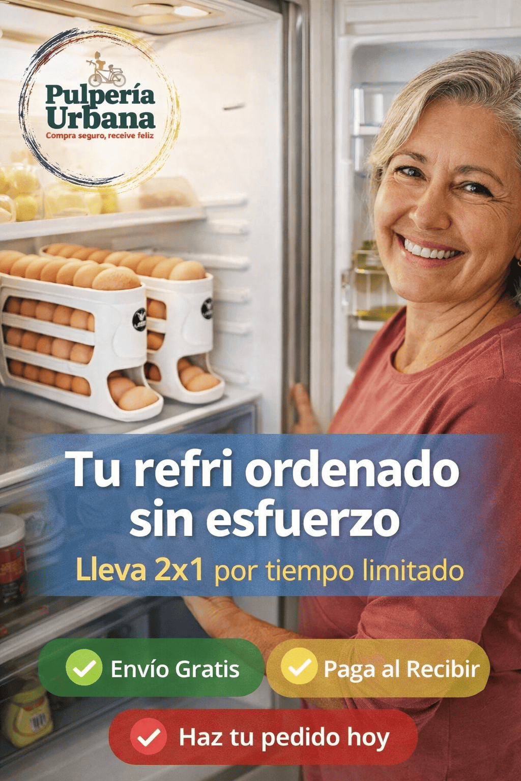 EggRoll - Más espacio y orden en tu refri - 2x1 !