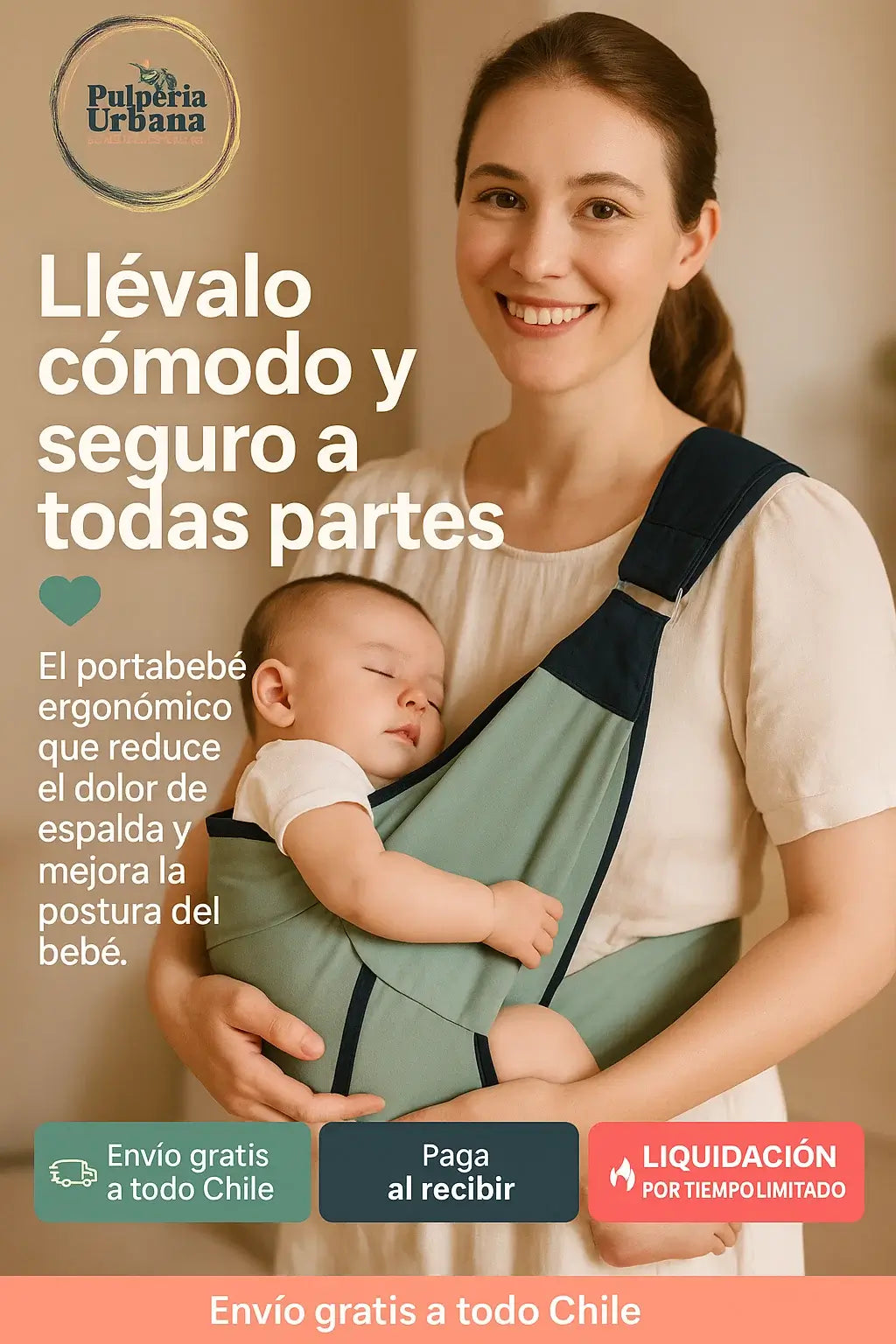 Portabebés Portátil Ajustable Ergonomico