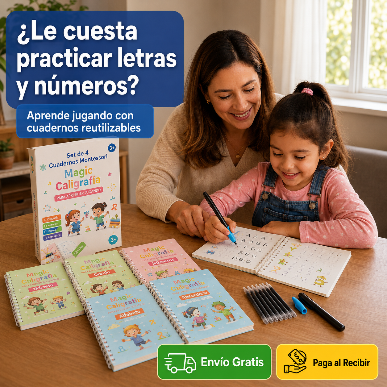 MagicLetra Pro - Set 4 cuadernos Montessori