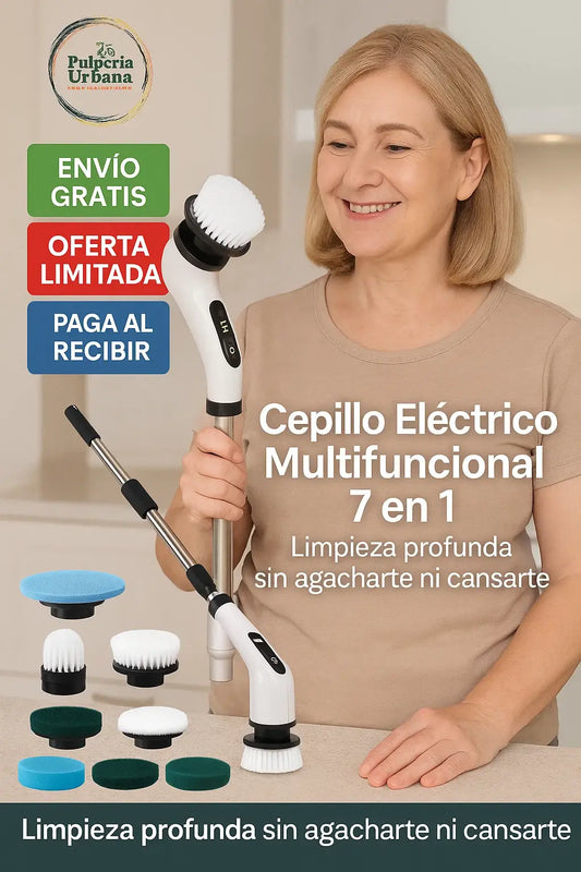 Cepillo Eléctrico Multifuncional 7 en 1