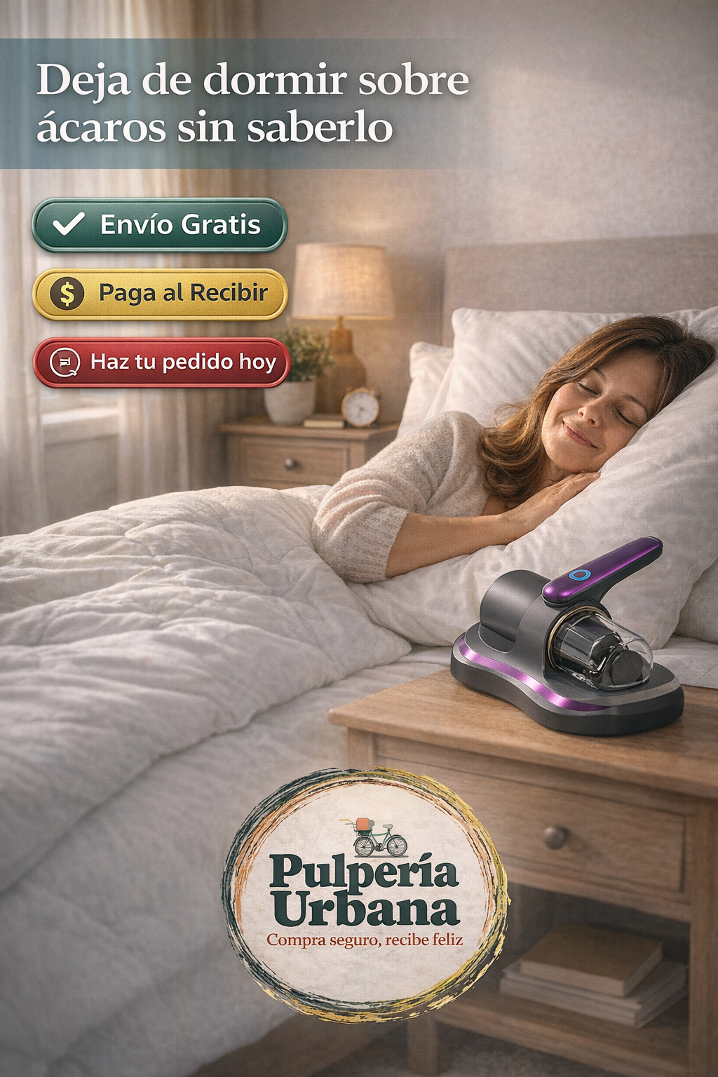 AcaroClean - Elimina ácaros, polvo y bacterias de tu hogar en un solo paso