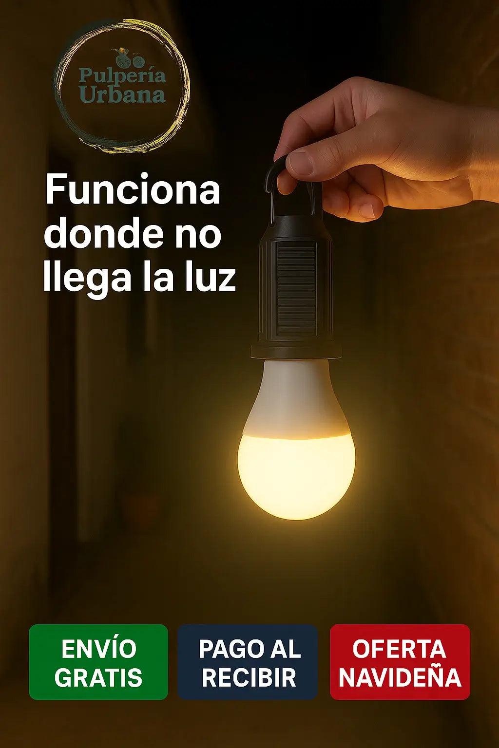 Ampolleta Solar De Camping X2