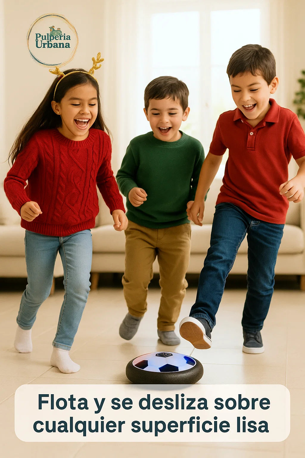 Pelota Plana De Fútbol Flotante Led