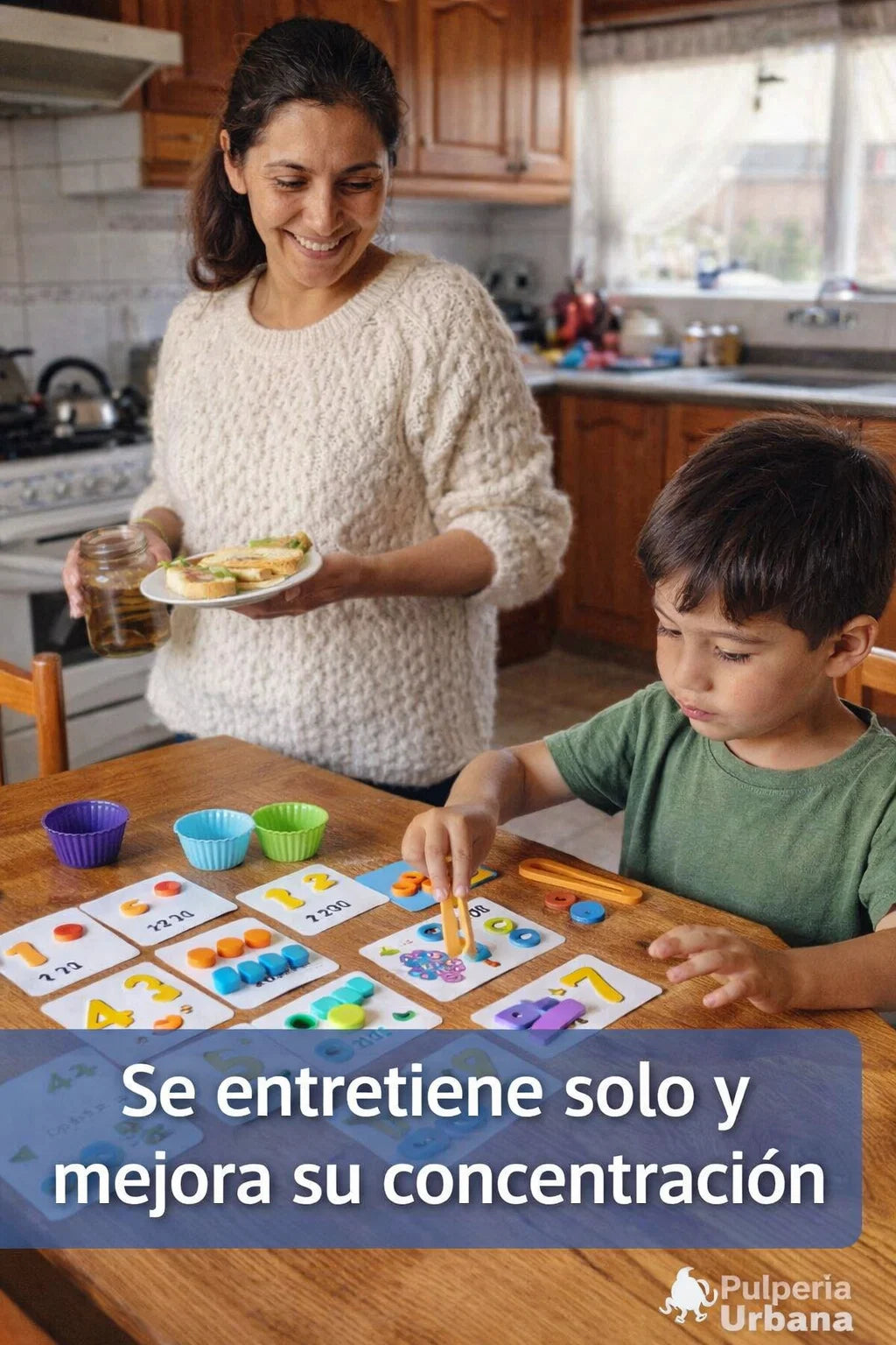 🧮 Juego Montessori de Matemáticas para Niños (3+)