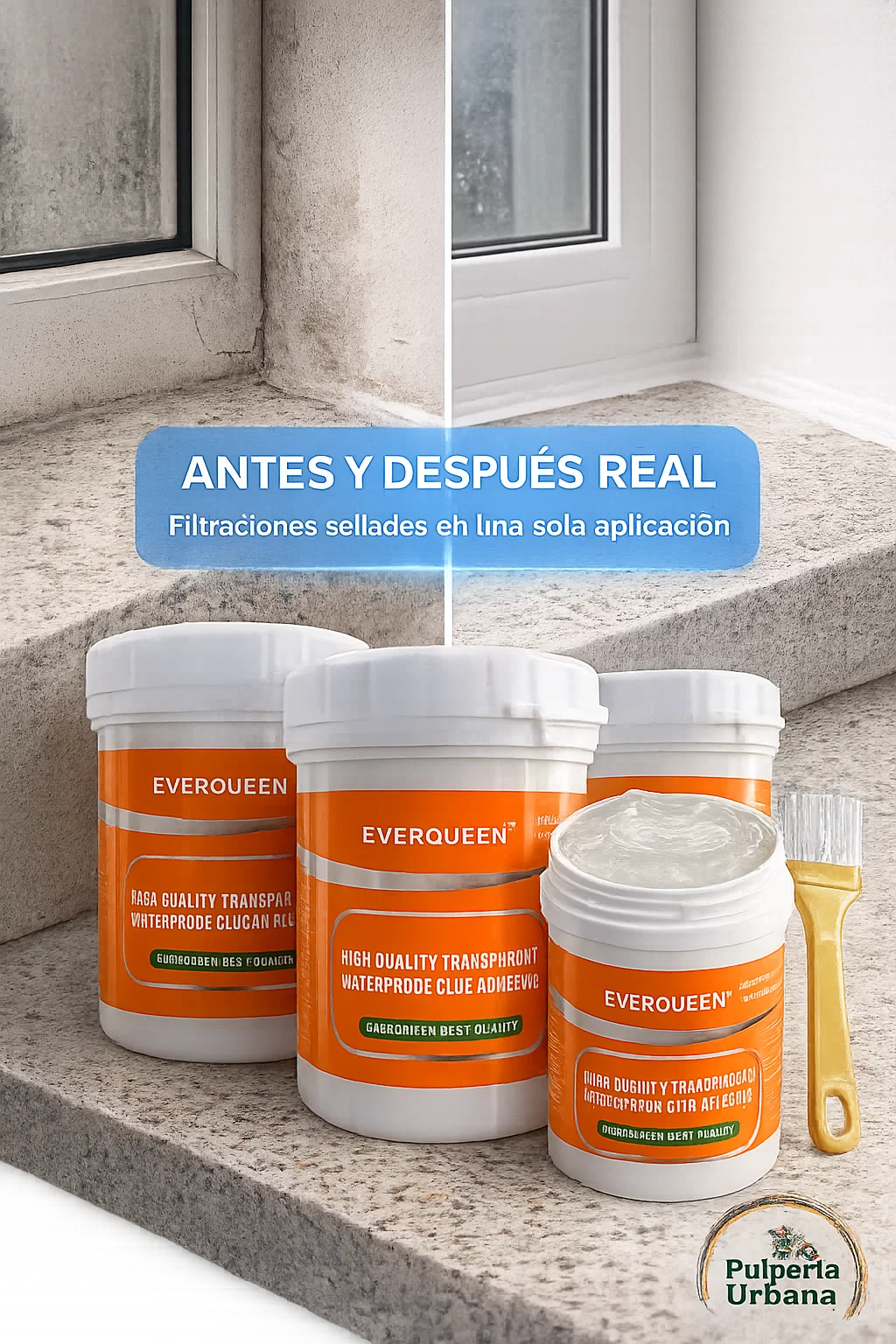 Pack x 3 Sellador adhesivo 300g + broch