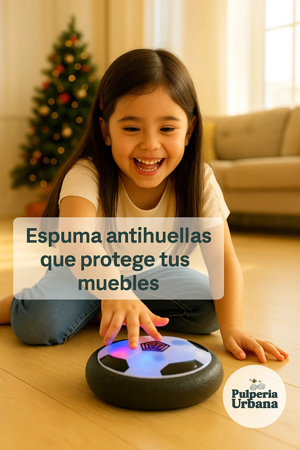 Pelota Plana De Fútbol Flotante Led