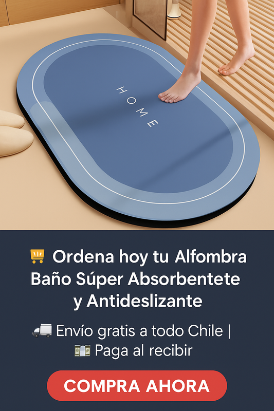 🛁 Alfombra Baño Súper Absorbente y Antideslizante – DryStep Home (Pack 2 Unidades)