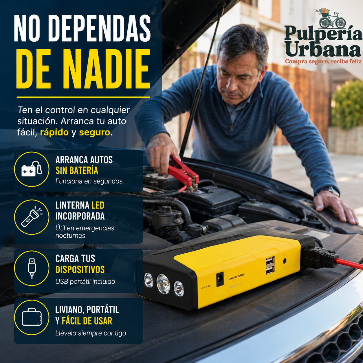 AutoRescate Pro - Kit partidor + Compresor