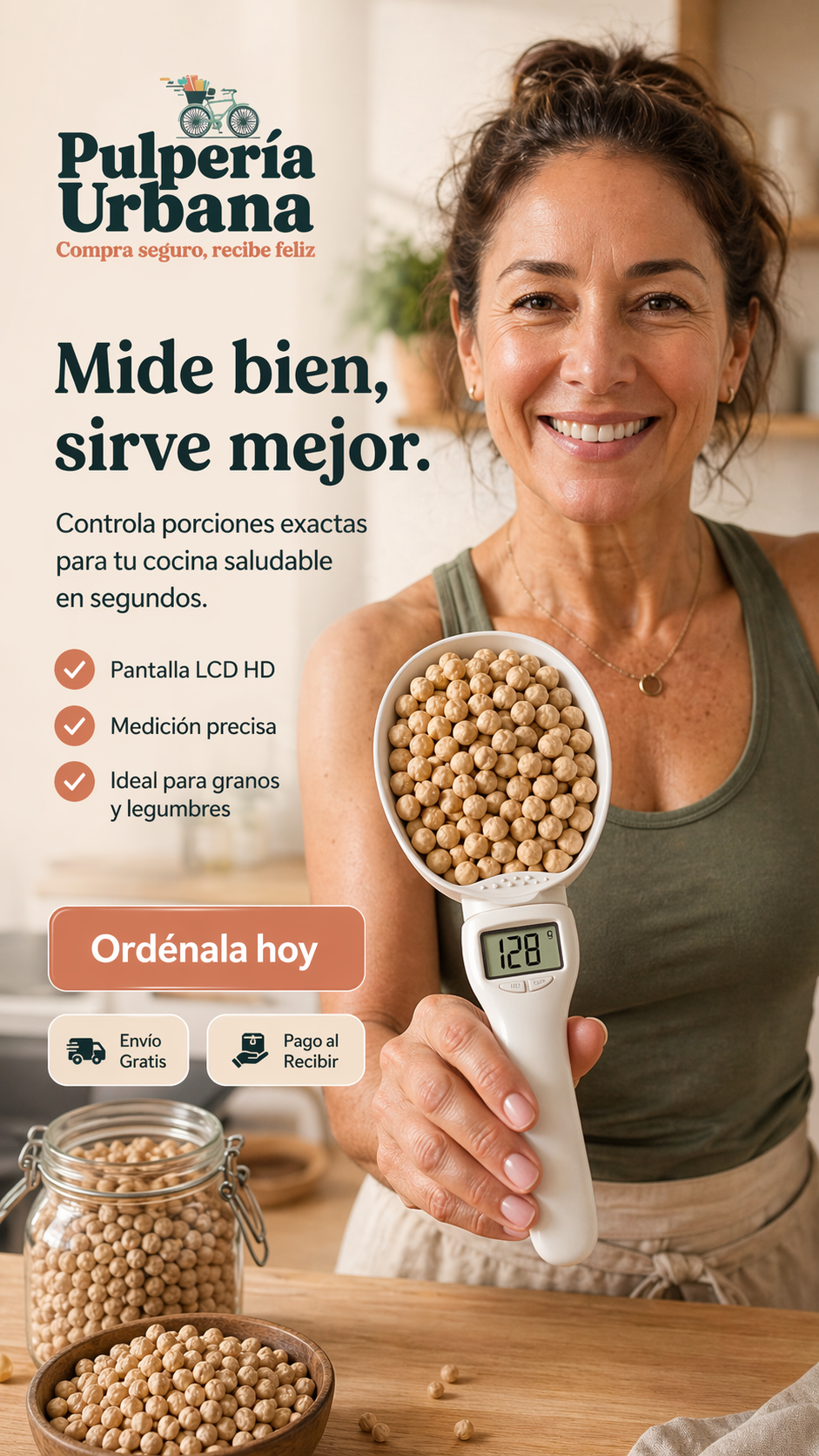 Cuchara Dosificadora Digital para Mascotas y Cocina