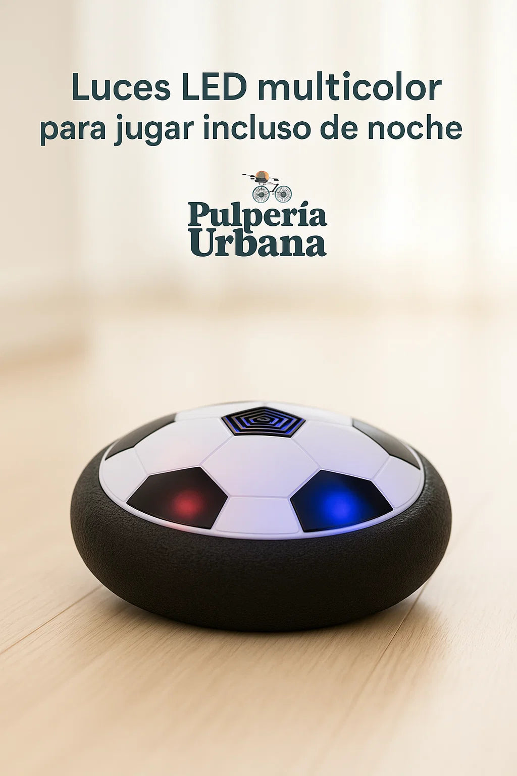 Pelota Plana De Fútbol Flotante Led