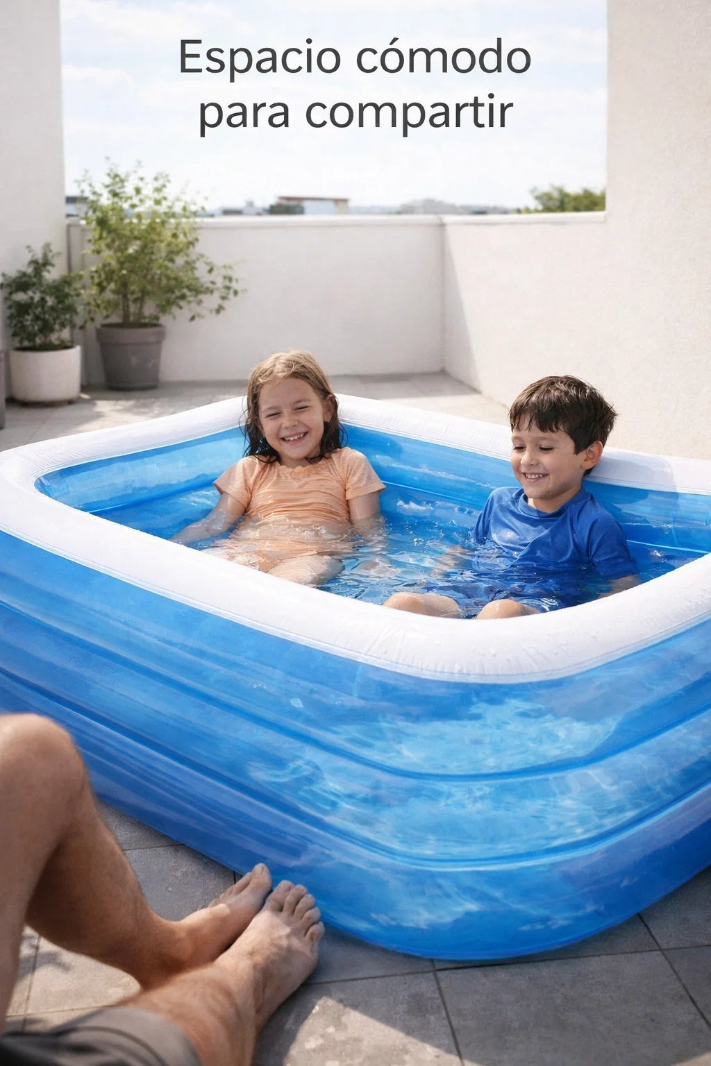Piscina Familiar Elástica 200cm x 120cm