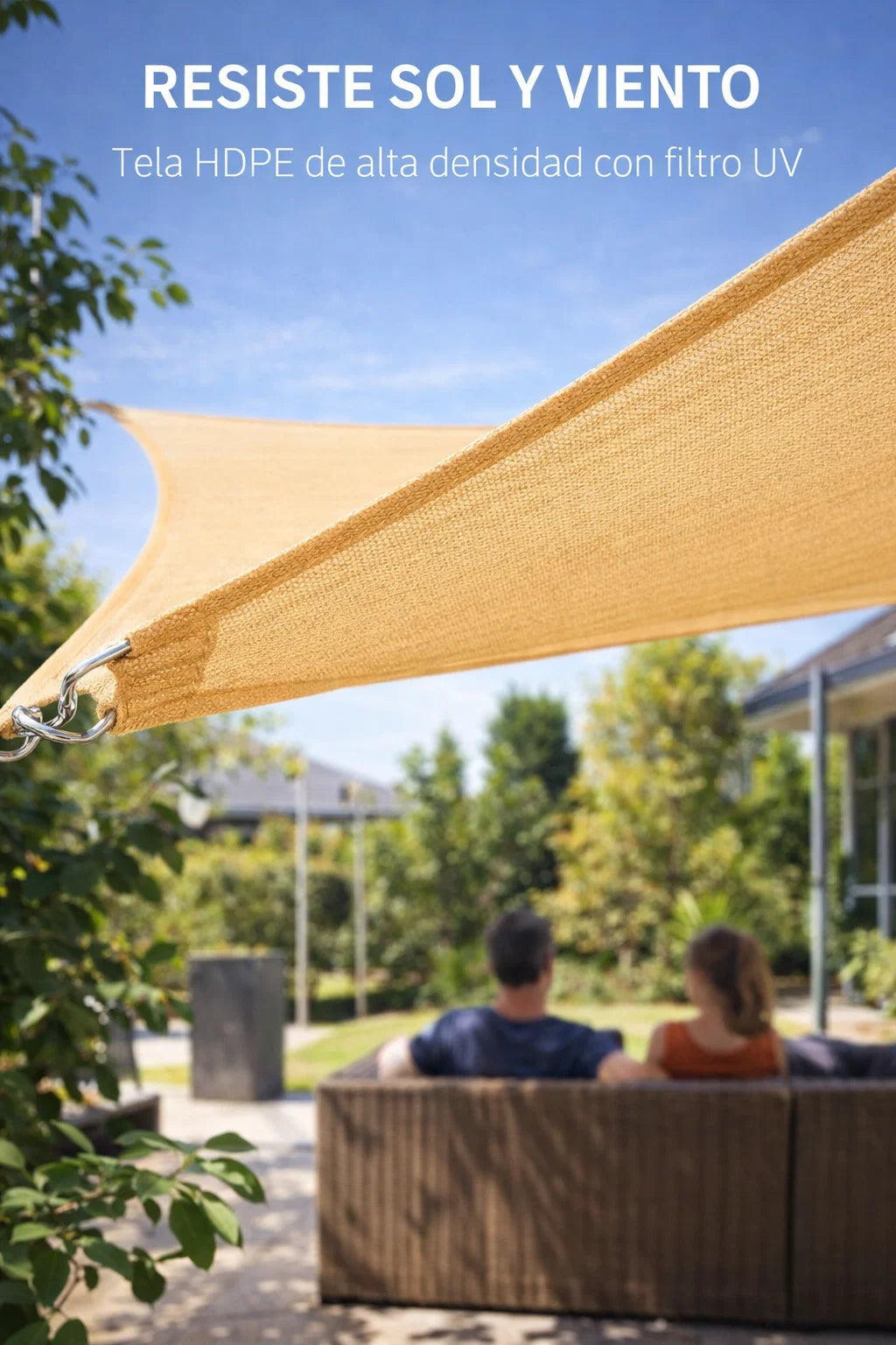 Toldo Vela Triangular 350x350x350 Cm