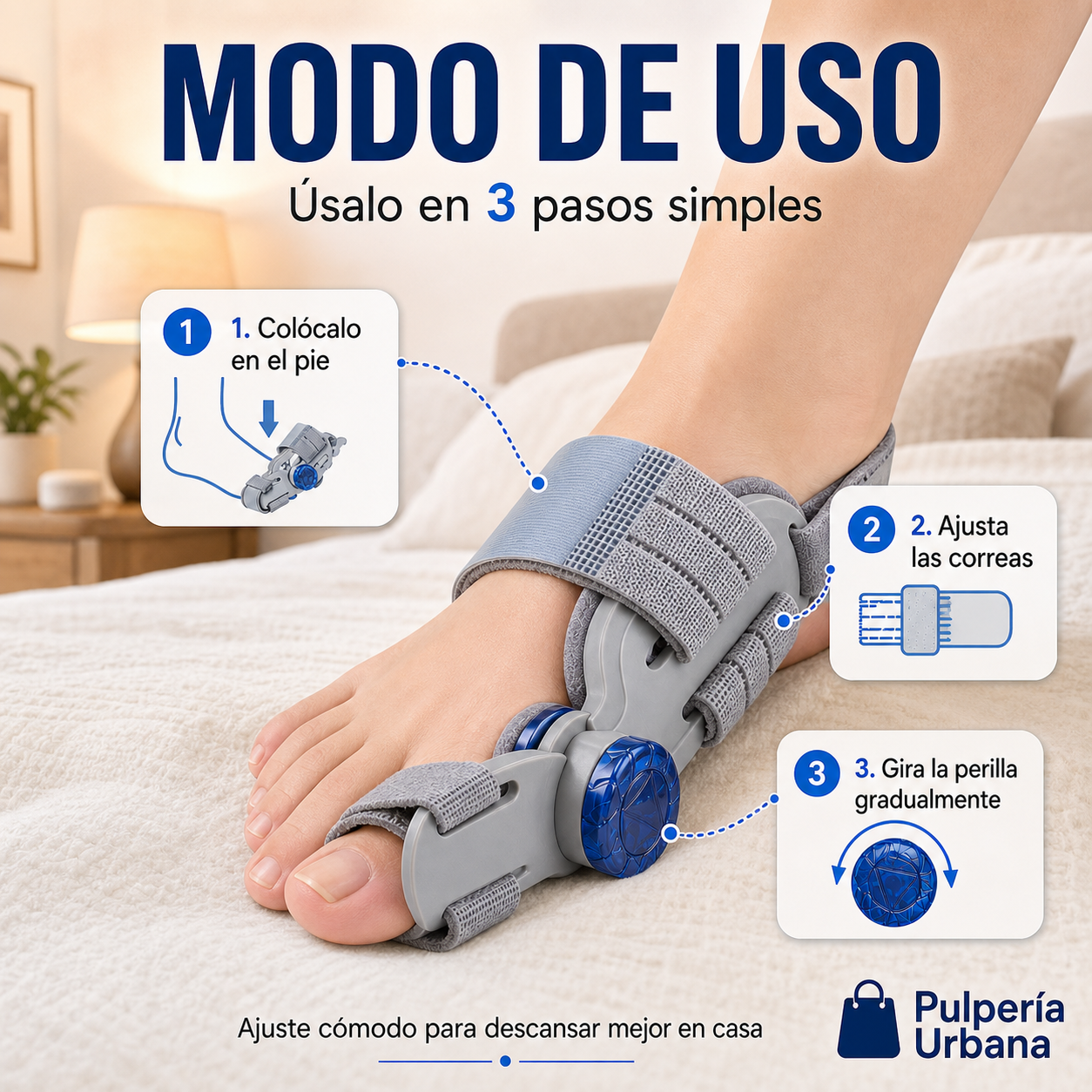PieLibre Pro - Corrector de Juanetes Ajustable