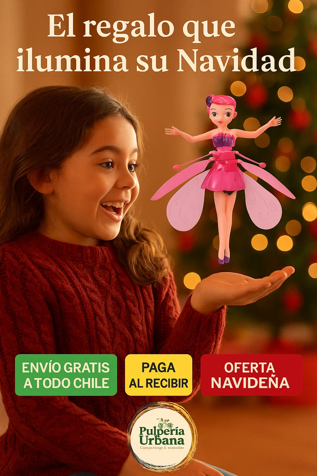 Hada Voladora Recargable Con Sensor