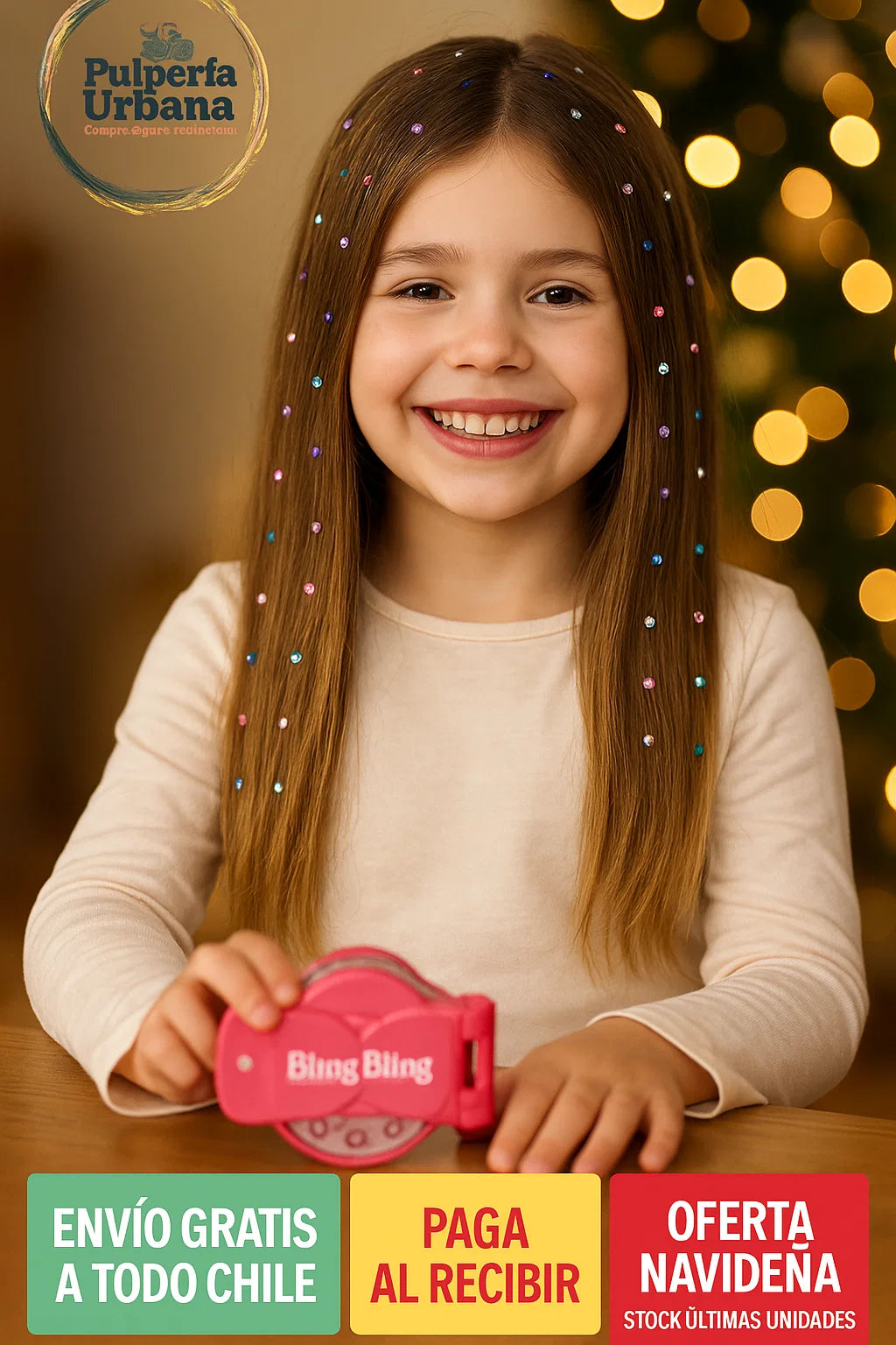 Kit de gemas para decoración del cabello