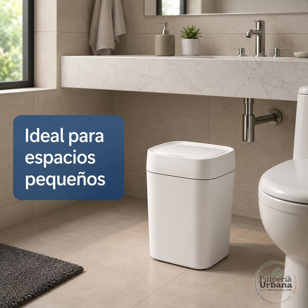 Basurero Automático Recargable - Higiene inteligente para todos los días.