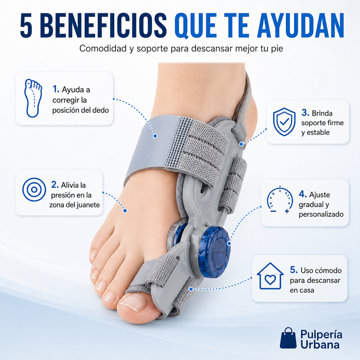 PieLibre Pro - Corrector de Juanetes Ajustable