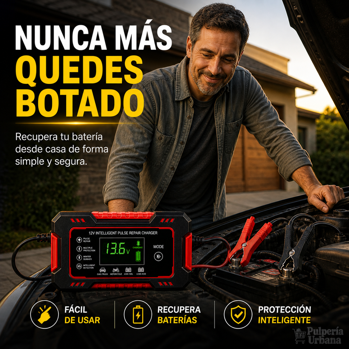Cargador Reparador Inteligente de Baterías