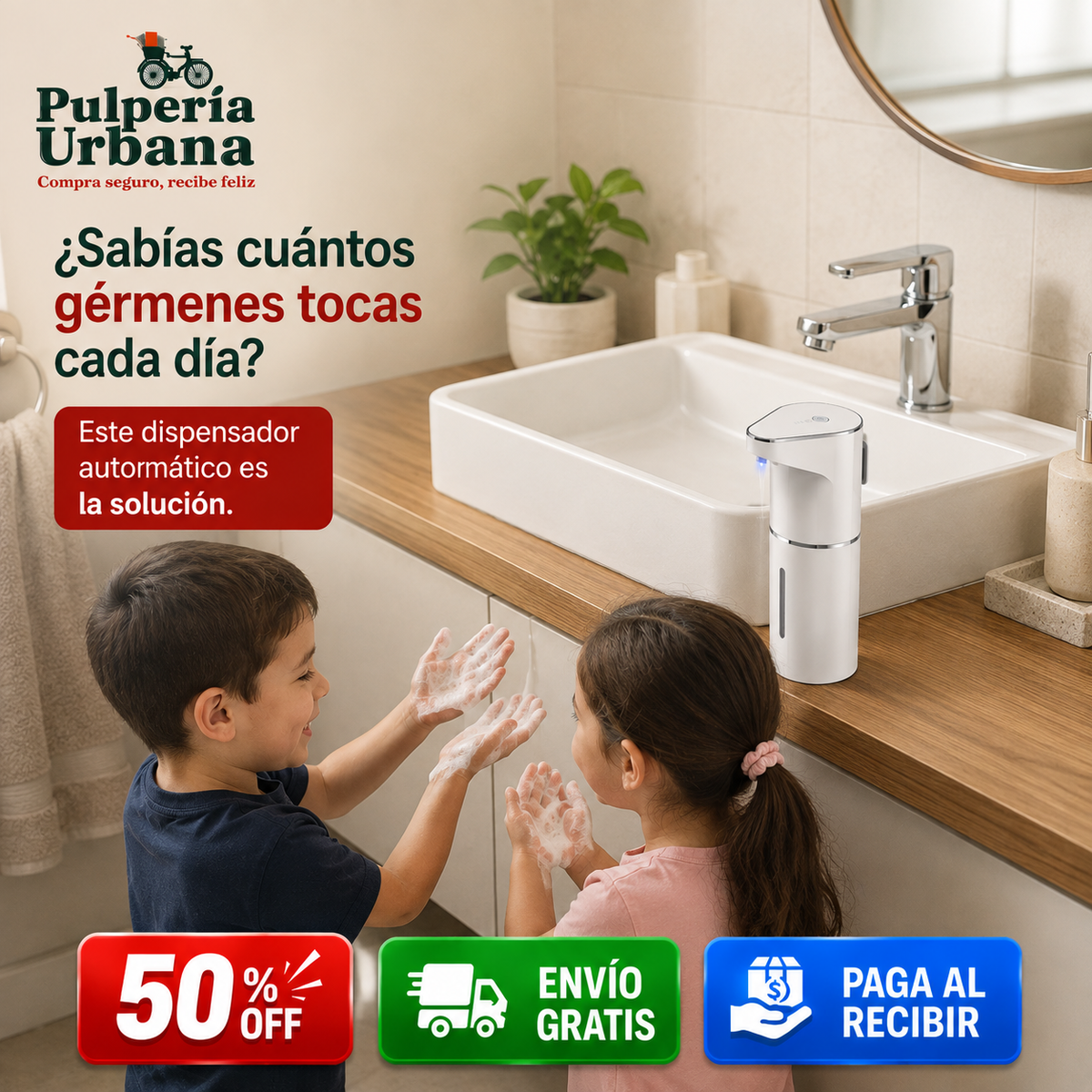 Higienix™ - Evita que los virus entren a tu casa por las manos