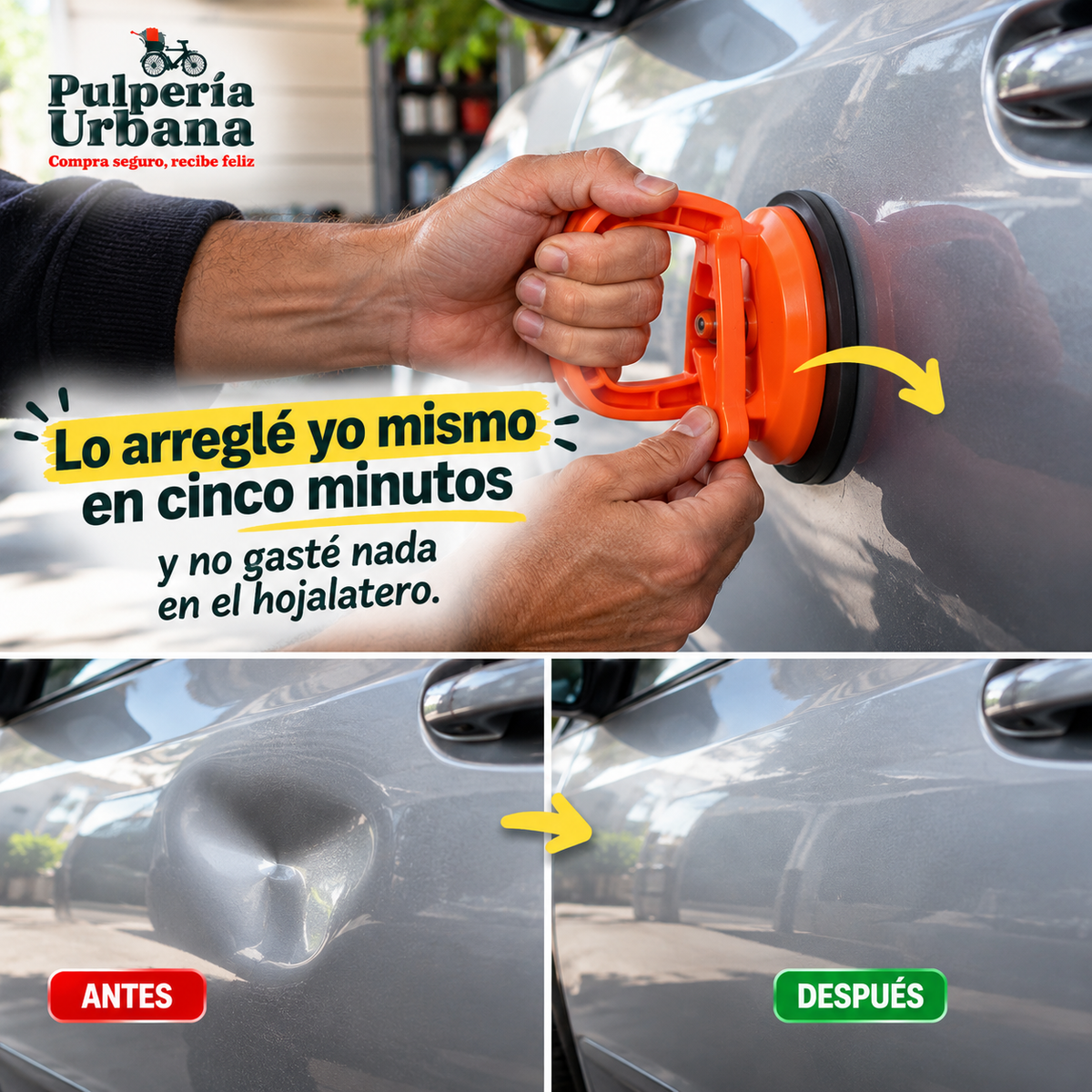 Ventosa Saca Golpes Carro Abolladuras