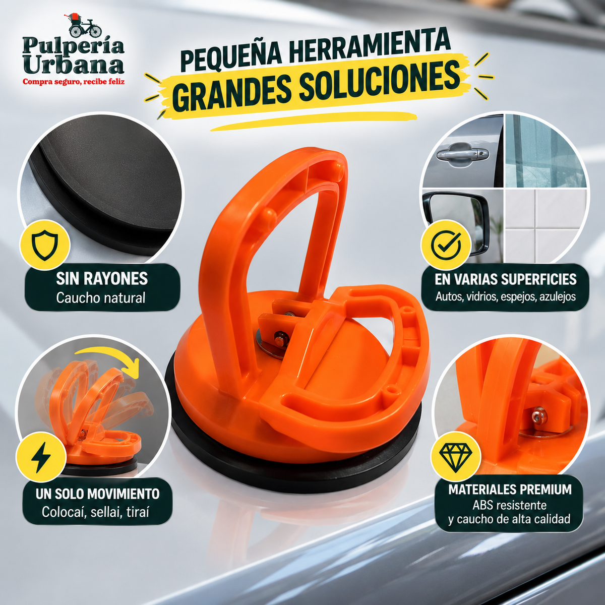 Ventosa Saca Golpes Carro Abolladuras