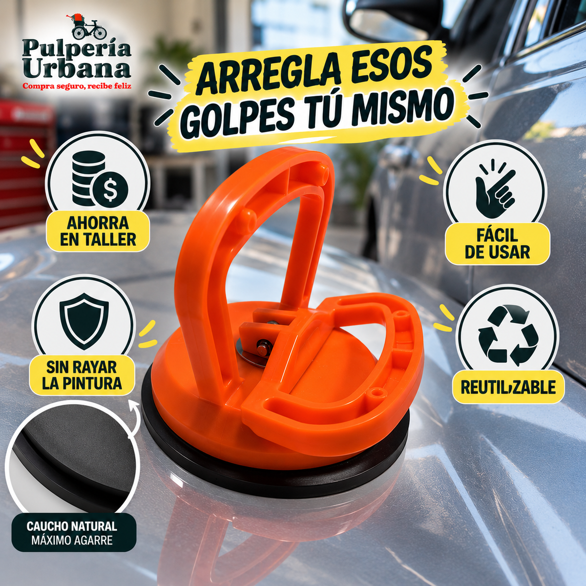 Ventosa Saca Golpes Carro Abolladuras