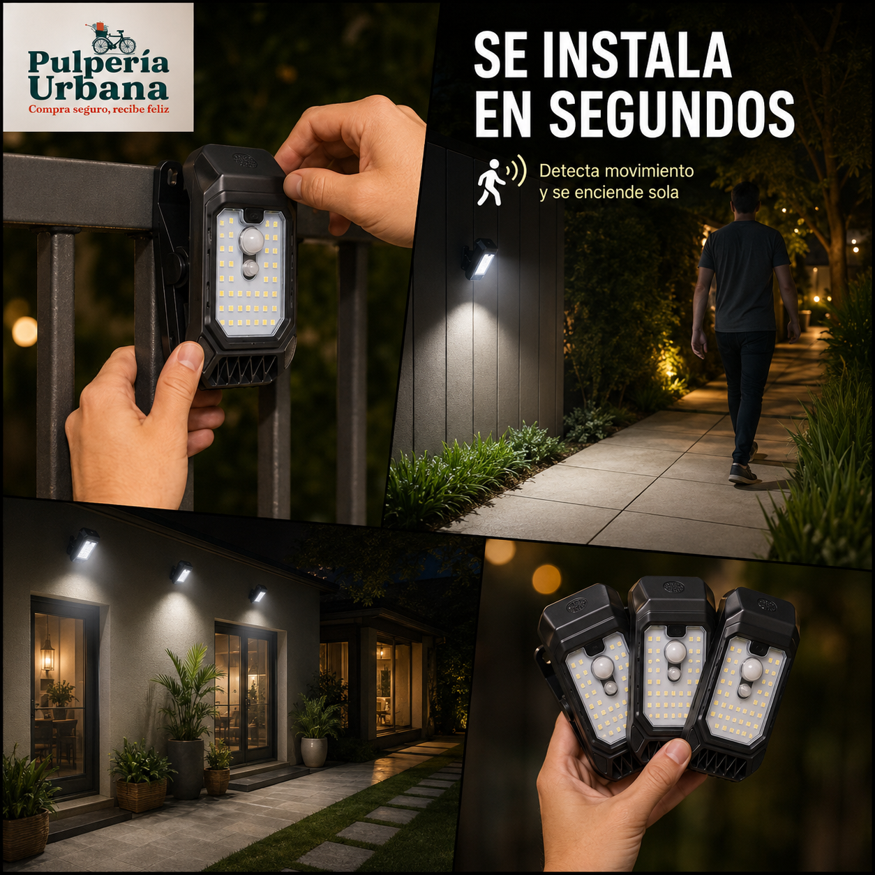 LuzClip Pro - lámpara solar con clip sensor YX-525