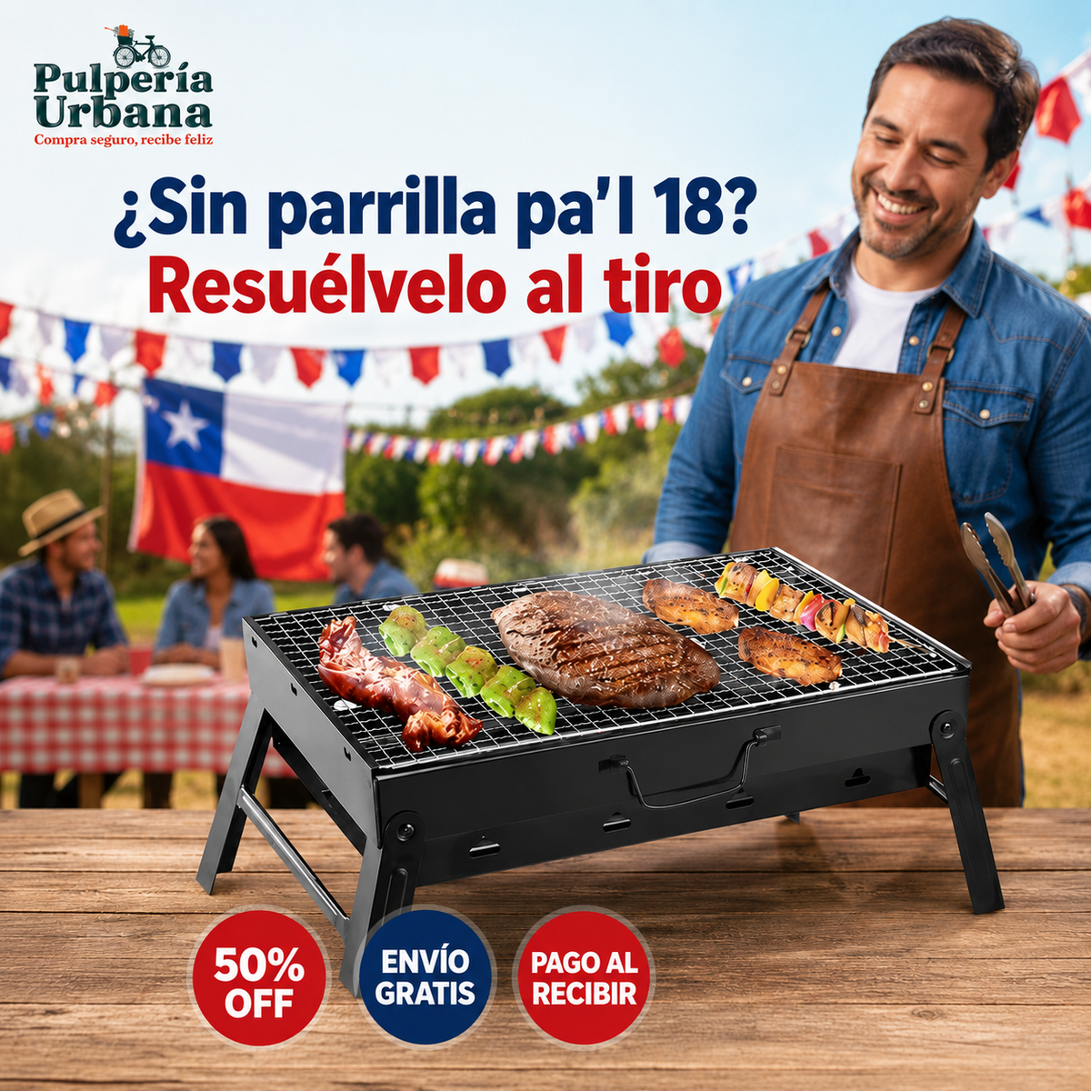 ParrillaPro - Parrilla Plegable